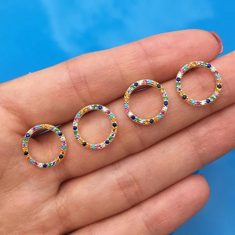 Over the Rainbow | Circle Earrings