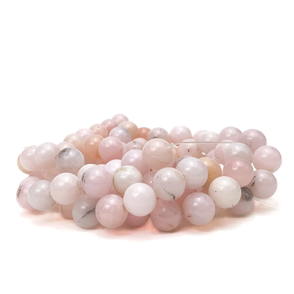 Pink Opal 12mm Smooth Rounds Bead Strand