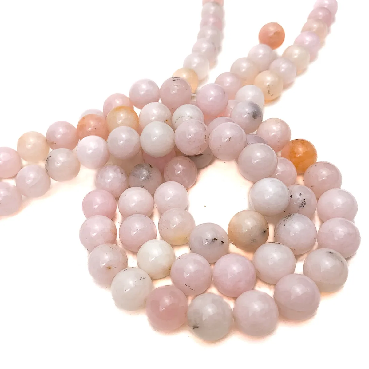 Pink Opal 12mm Smooth Rounds Bead Strand