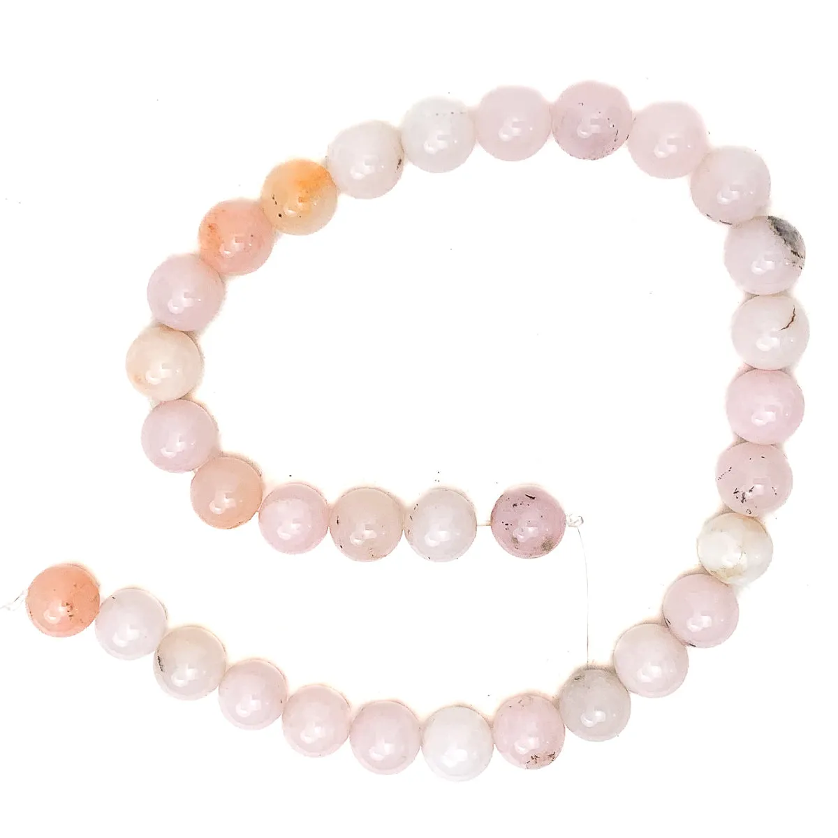 Pink Opal 12mm Smooth Rounds Bead Strand