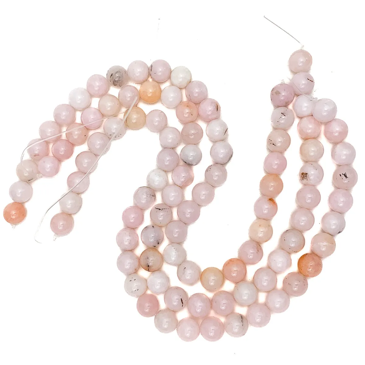 Pink Opal 12mm Smooth Rounds Bead Strand