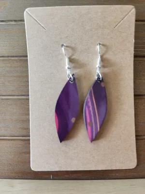 Playful purple earrings