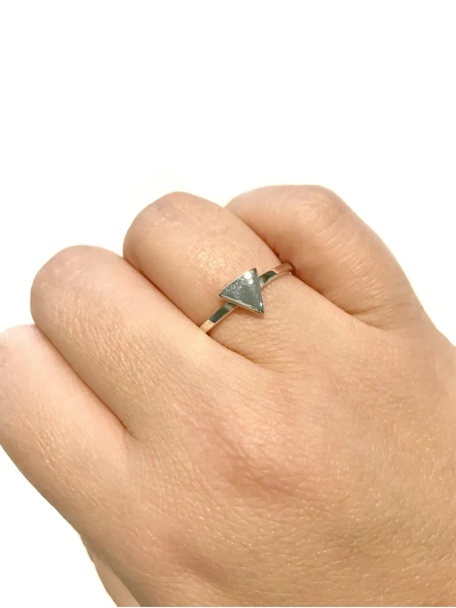 Polished Triangle Ring