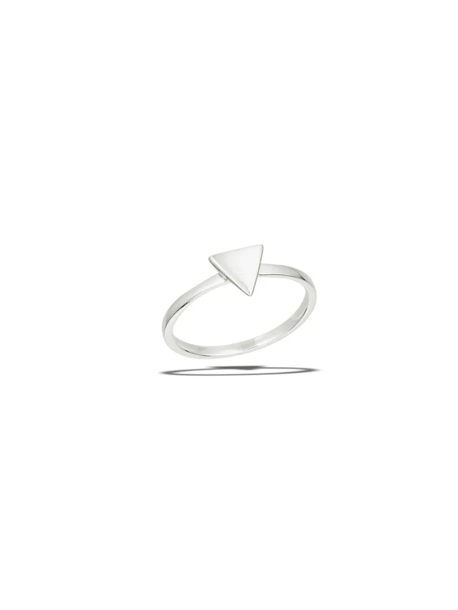 Polished Triangle Ring