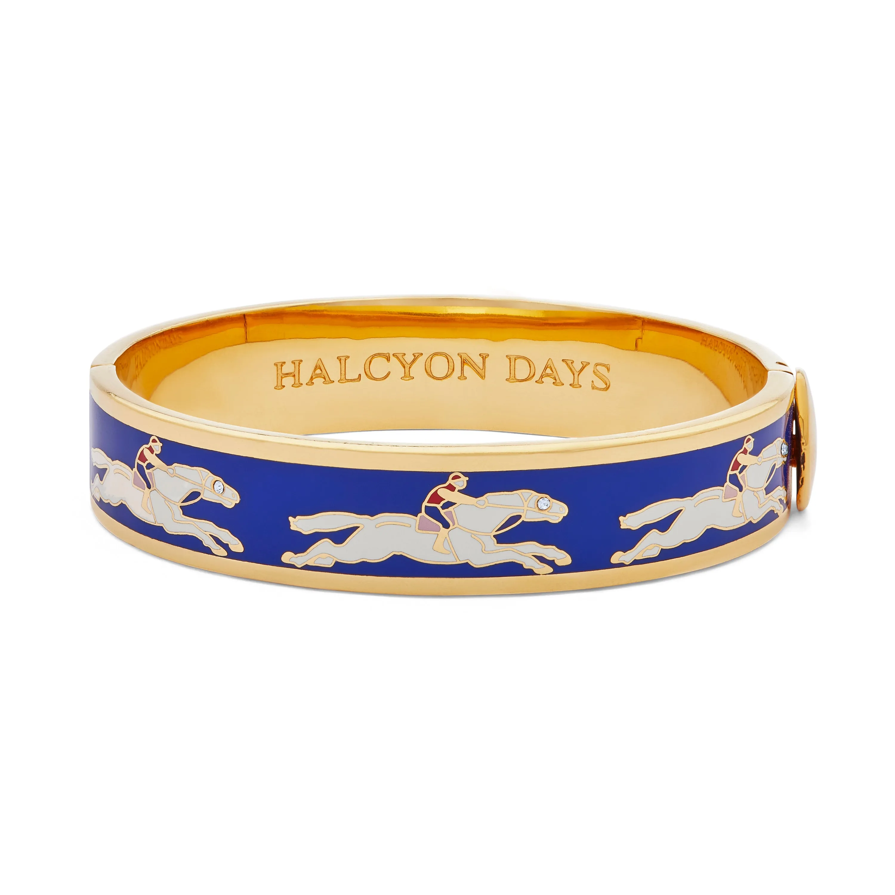 Race Horse Cobalt & Cream Bangle