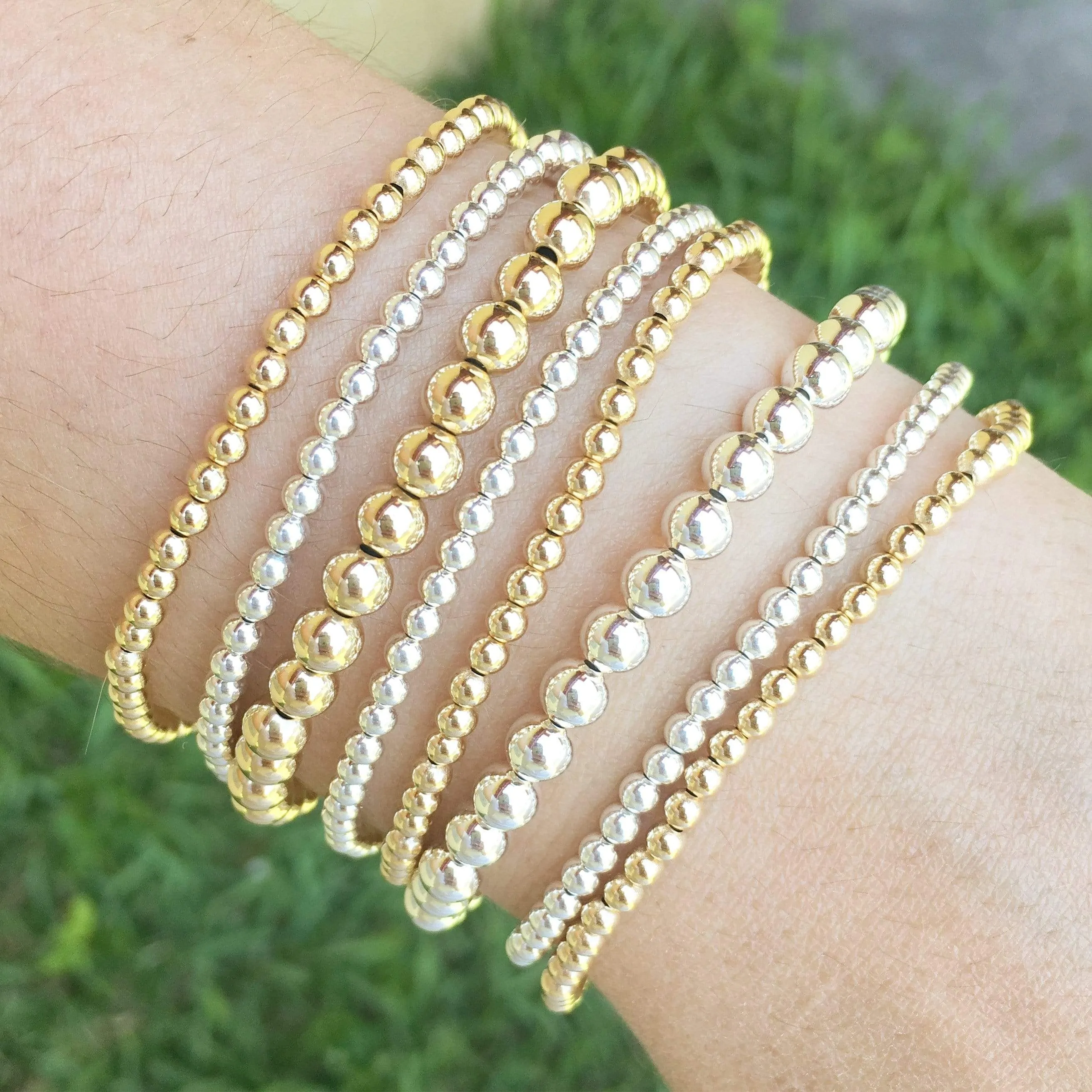 Ready, Set, Stack | Gold   Silver Bracelet Set