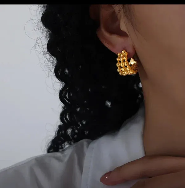 Say it Ain't So Earrings in Gold