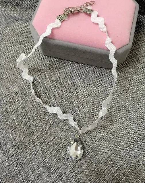 sexy hollow flower chokers necklace