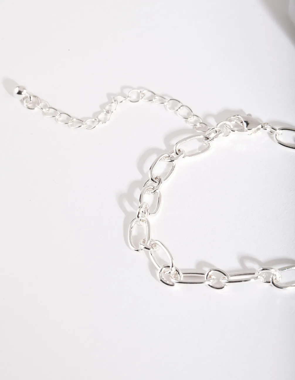 Silver Open Link Bracelet