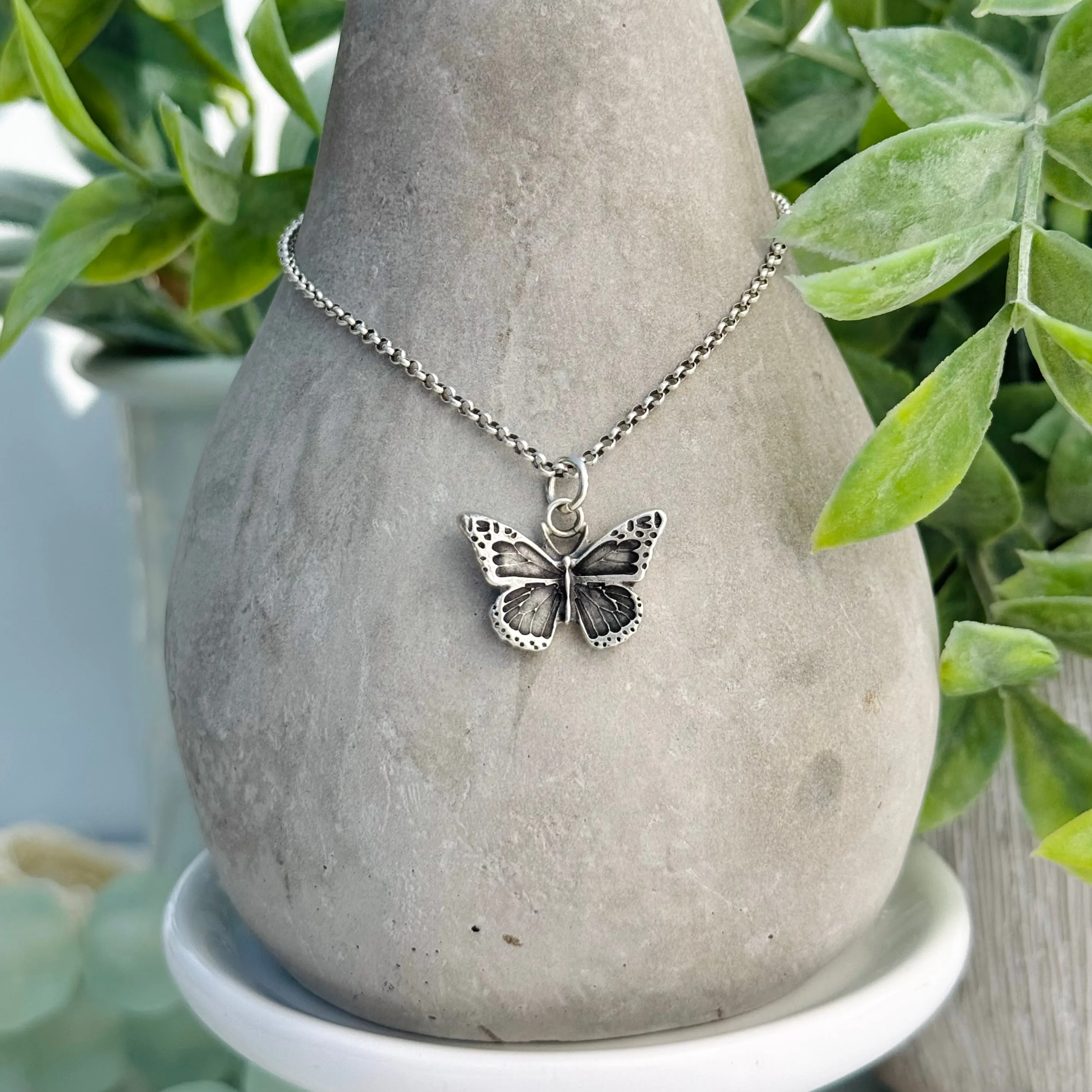 Sterling Silver Butterfly Necklace