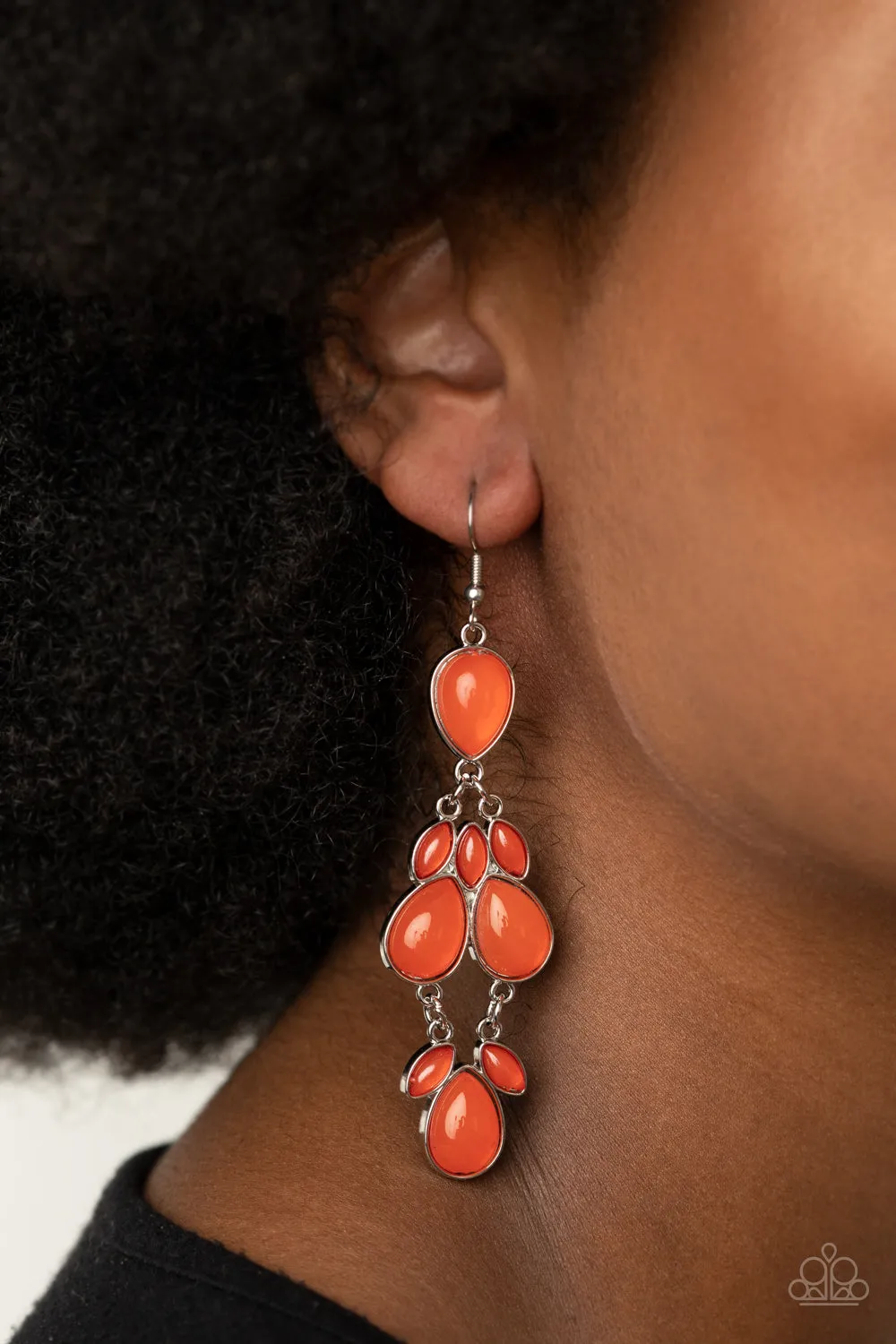 Superstar Social Orange-Earrings