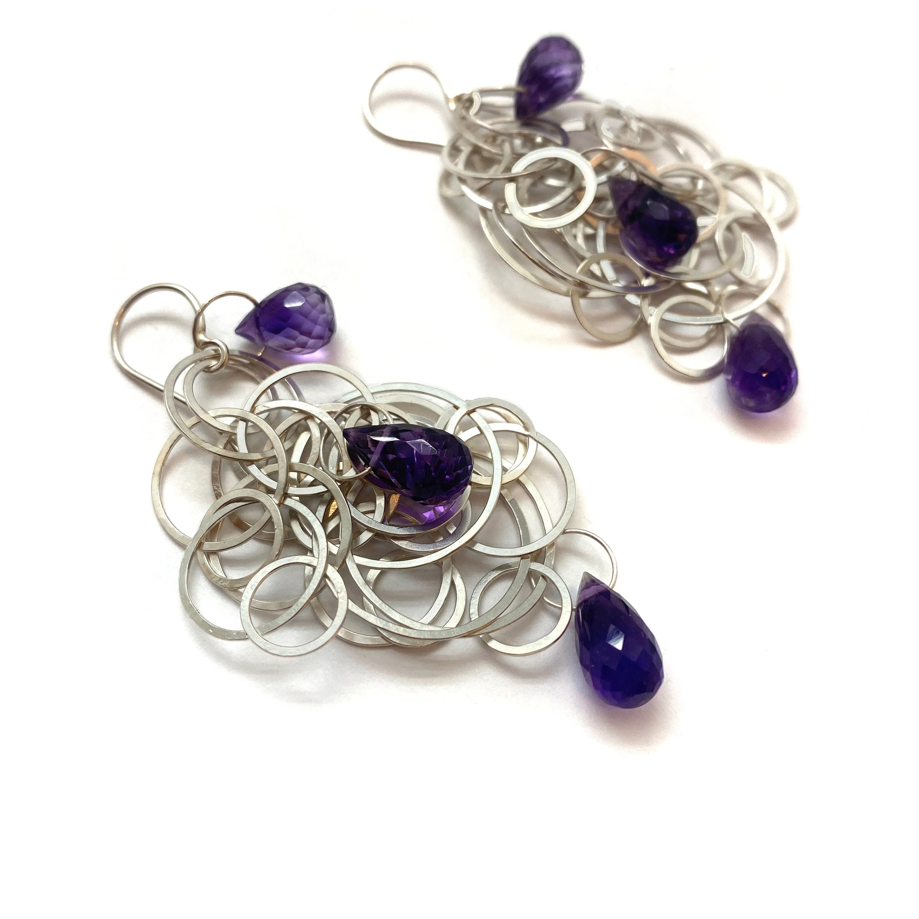 Tangle Earrings - Amethyst