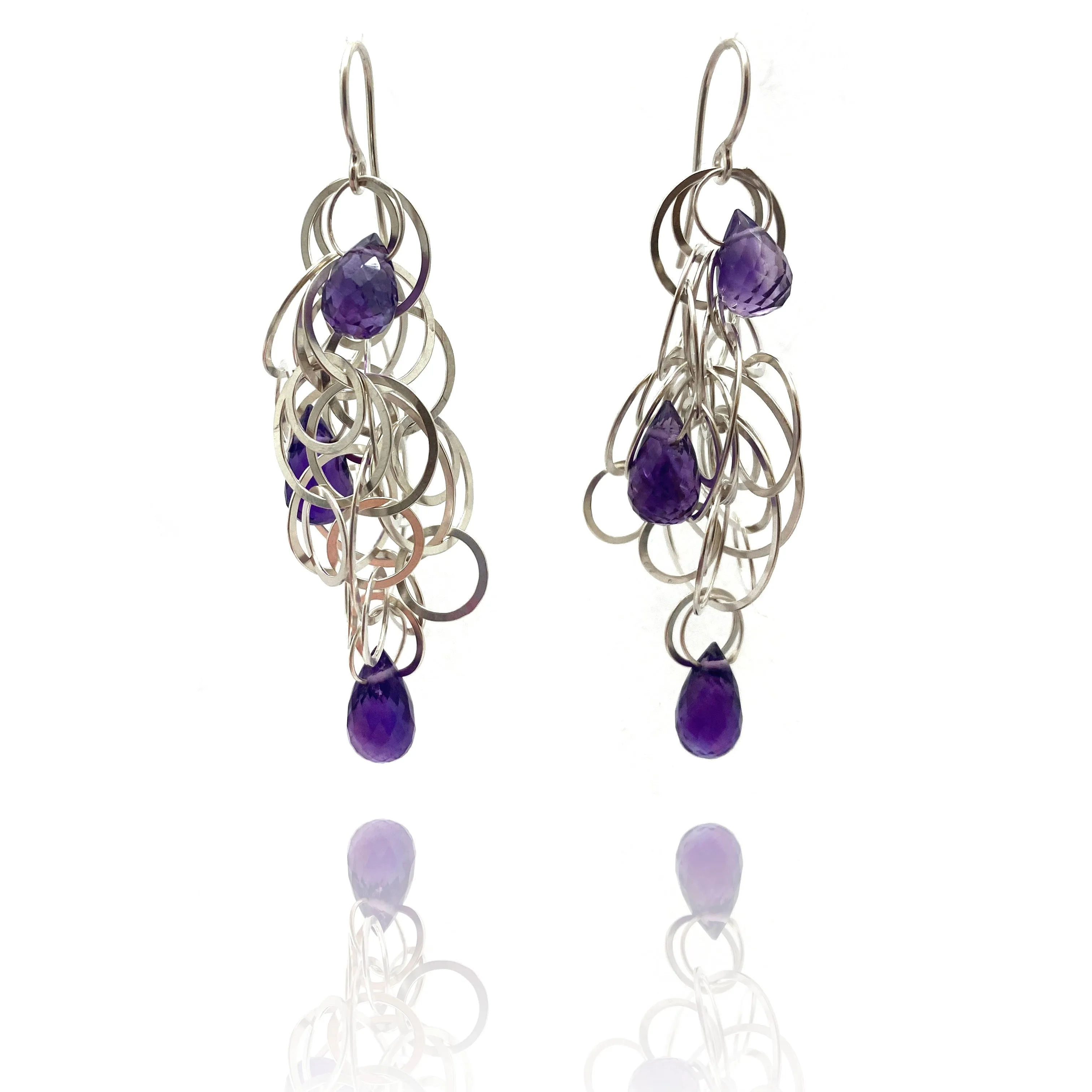 Tangle Earrings - Amethyst