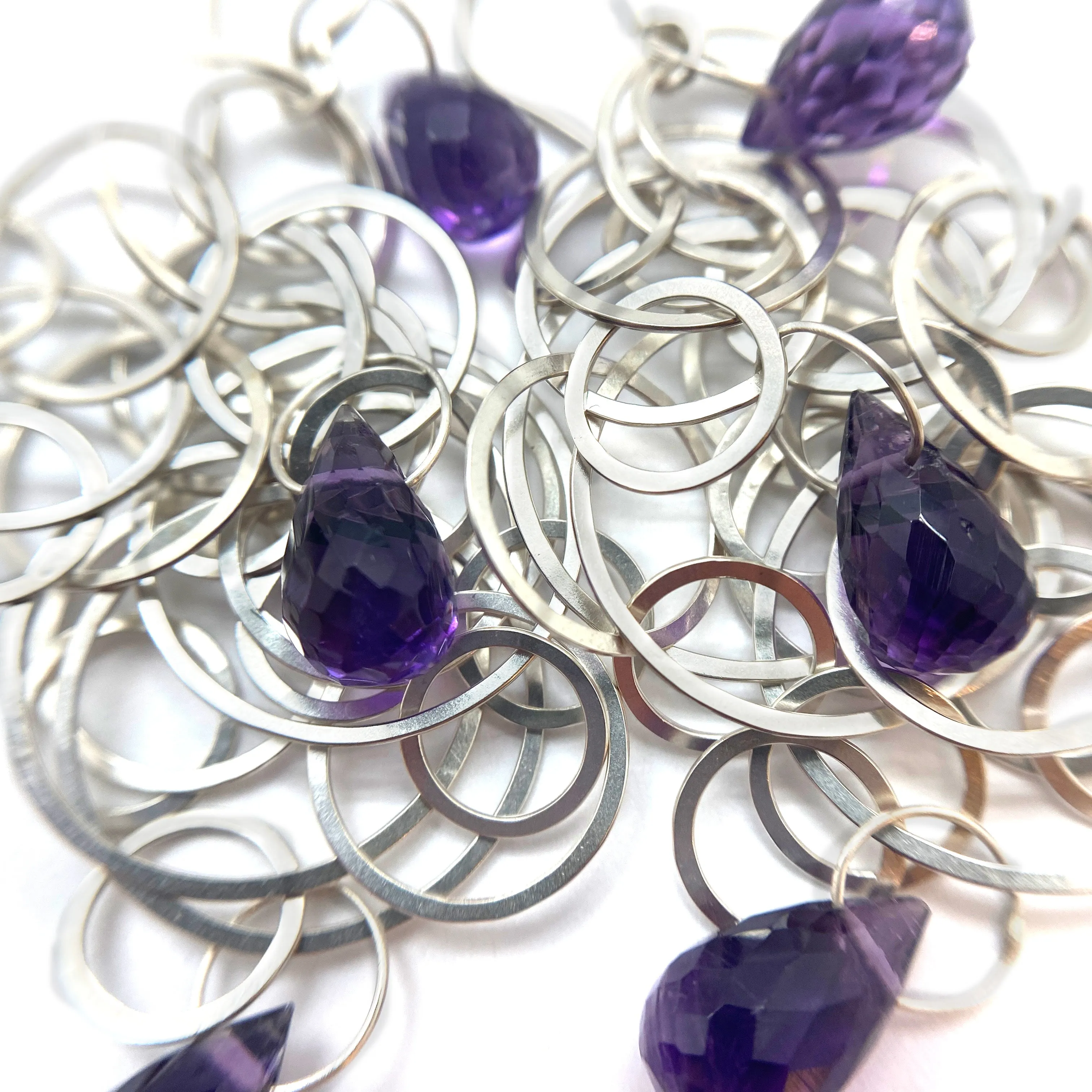 Tangle Earrings - Amethyst