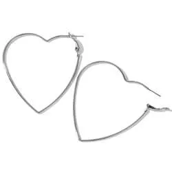 Timeless Heart Hoop Earrings