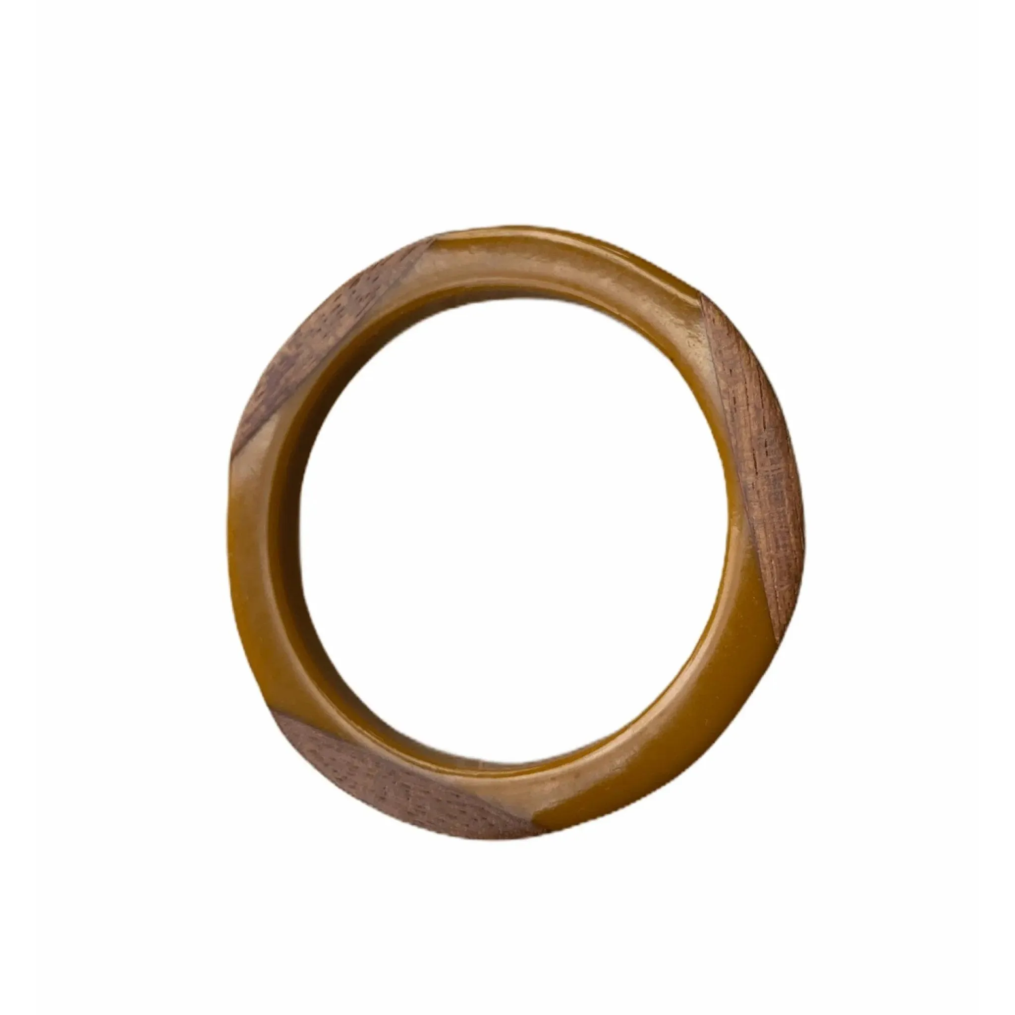 Vintage Bakelite and Wood Bangle