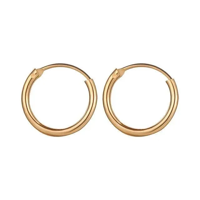 Vintage Geometric Hoop Earrings: Timeless Korean Style Jewelry Collection