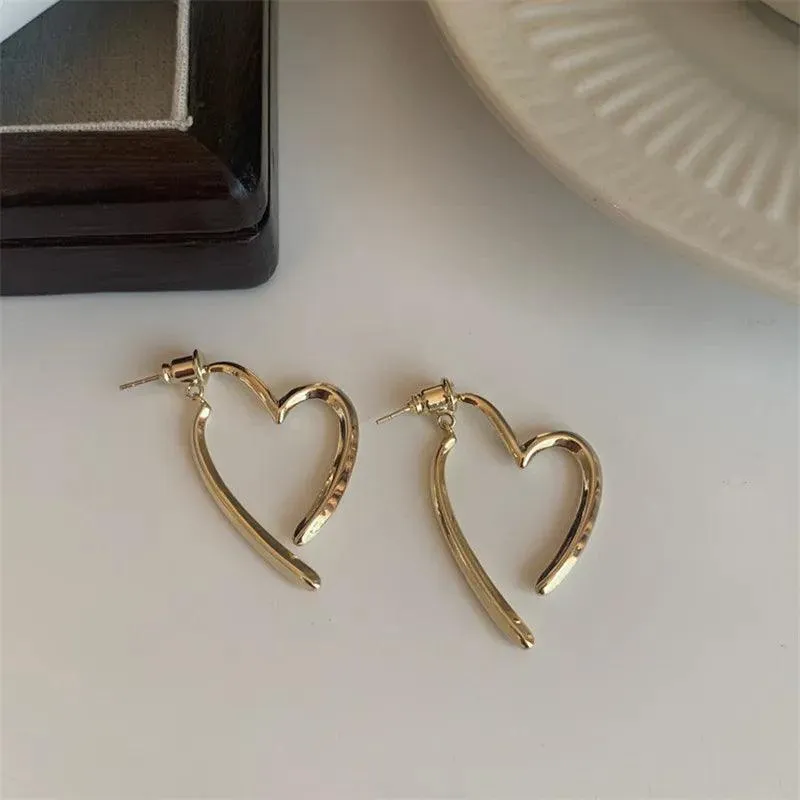 Vintage Geometric Hoop Earrings: Timeless Korean Style Jewelry Collection