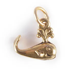 Whale Charm Gold or Silver