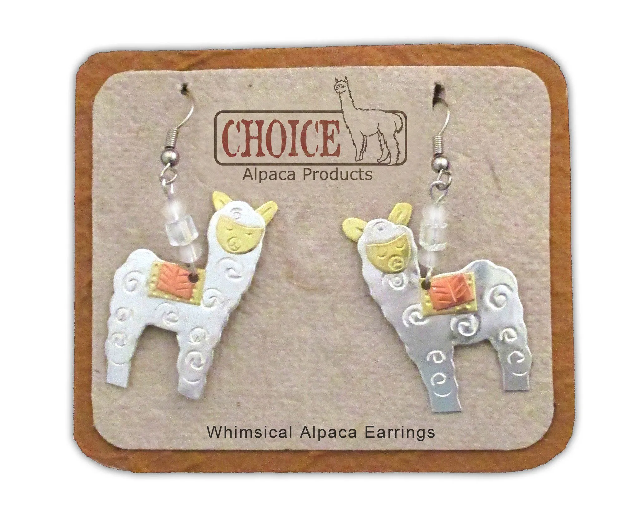 Whimsical Alpaca Earrings